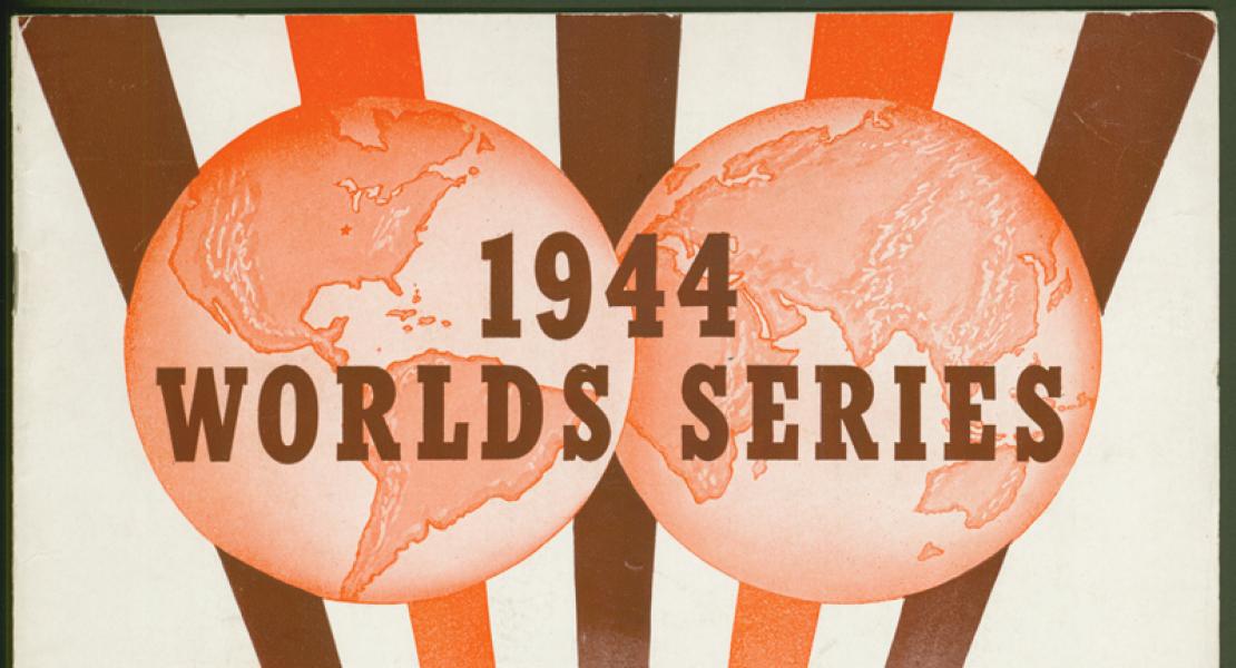 souvenir program from the 1944 World Series