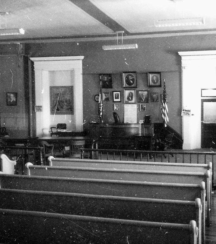 Rall County Courthouse Courtroom