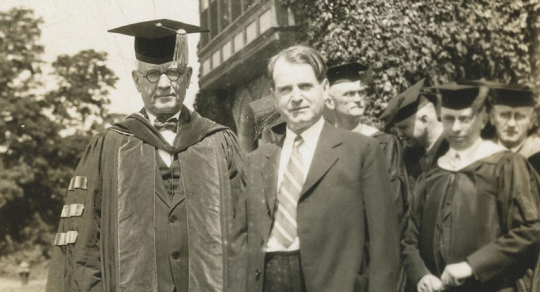 Perl Decker at Park College in 1927