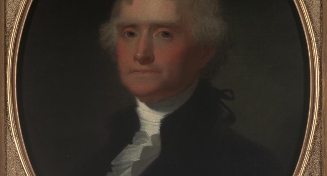 Thomas Jefferson, portrait by George Caleb Bingham. [State Historical Society of Missouri Art Collection, 1949.0001]