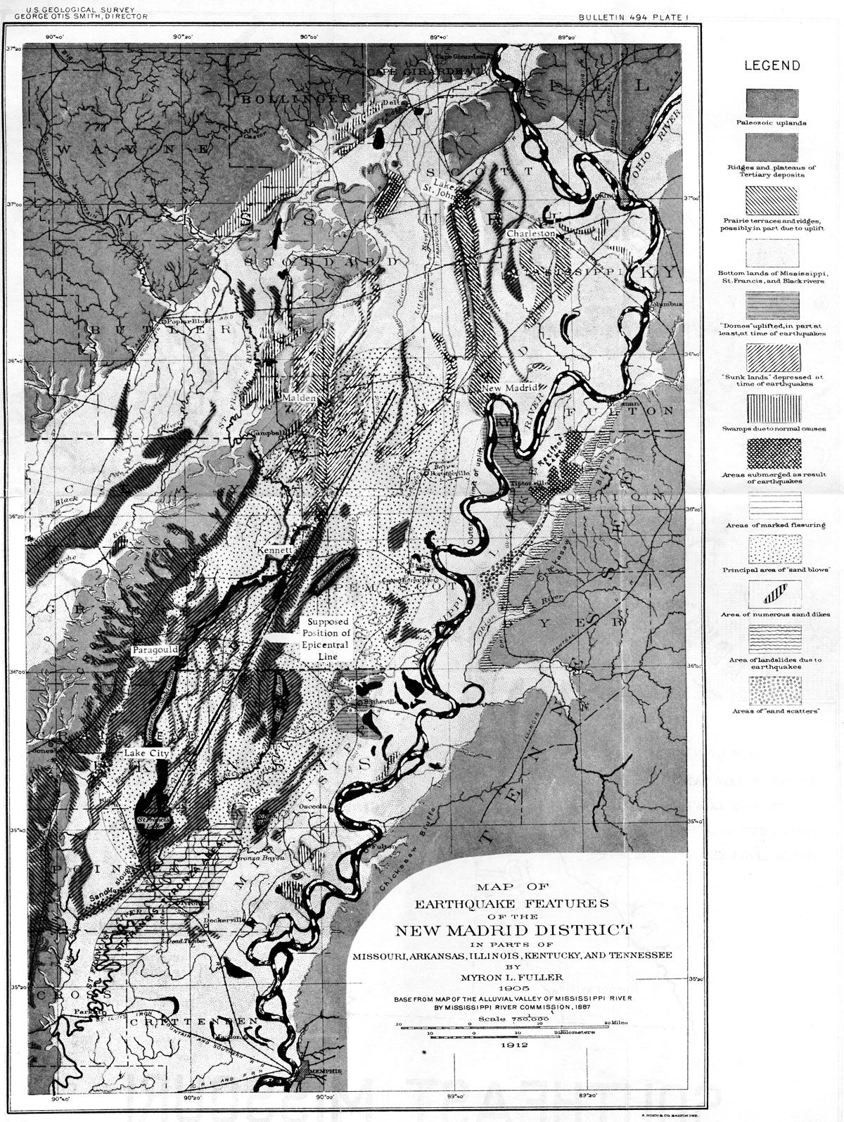 New Madrid Earthquakes Of 1811 1812 Missouri Encyclopedia
