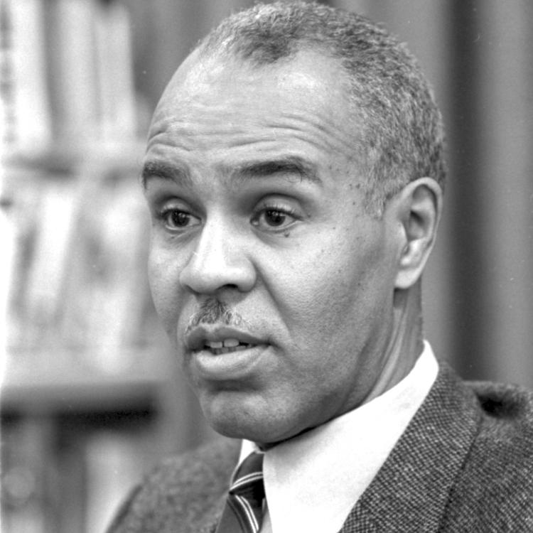 Roy Wilkins in 1963. [Library of Congress, Prints and Photographs Division, LC-DIG-ppmsc-01273]