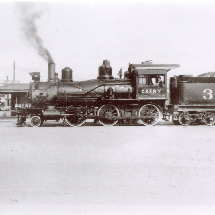 The Cassville and Exeter’s Railway engine number 345 was purchased in 1935. [State Historical Society of Missouri Rolla Research Center, Cassville & Exeter Railway Company Records, R0421]