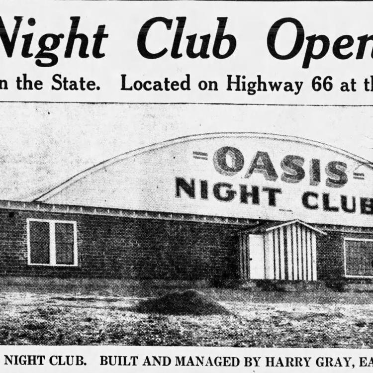 Oasis Night Club. [State Historical Society of Missouri, Newspaper Collection, Joplin News Herald, November 29, 1937]