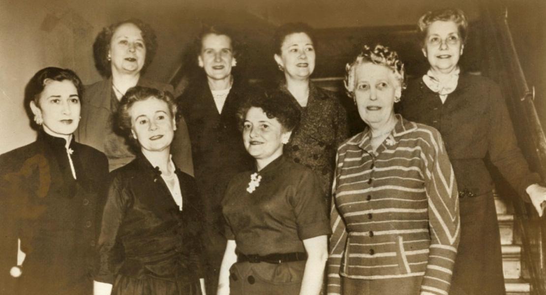 Leonor Sullivan (back row, second from left) with other women of the Eighty-Third Congress, 1953. [Collection of the US House of Representatives, 2008.194.000]