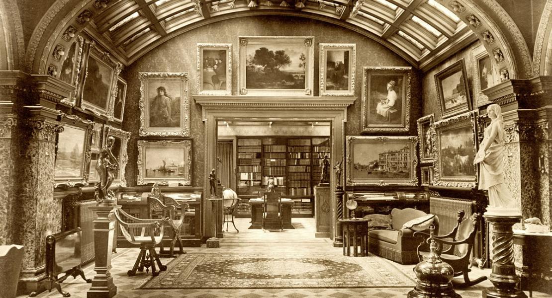 William Bixby’s residential art gallery, circa 1904. [Missouri Historical Society, Photographs and Prints Collection, N33487]