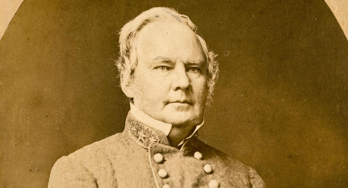 Sterling Price CDV, Missouri Confederate offers General Sterling Price Carte de Visite, Ca: 1865.