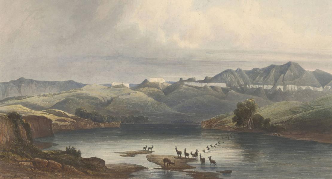 The White Castels on the Upper Missouri, by Karl Bodmer. Sigismond Himely, copiest/printmaker. [State Historical Society of Missouri Art Collection, 1958.0037]