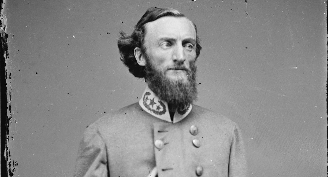 General John S. Marmaduke led the first assault on Fort Davidson. [Library of Congress, Prints and Photographs Division, LC-DIG-cwpb-06001]