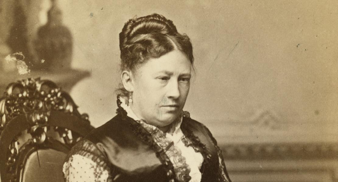 Julia Dent Grant, circa 1875. [Missouri Historical Society, St. Louis, Prints and Photographs Collection, N29746]