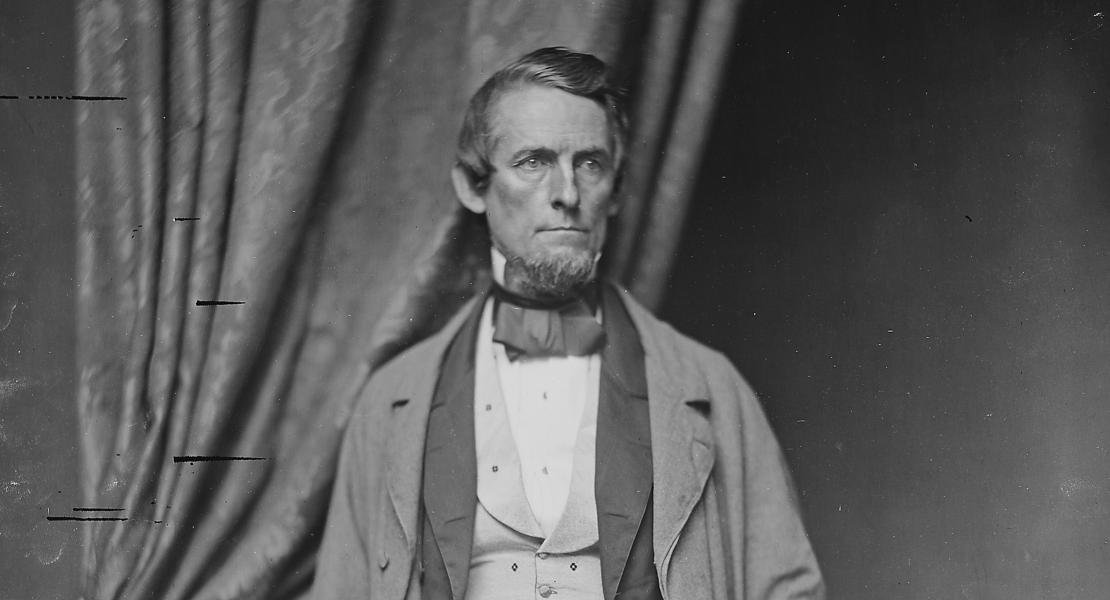 A Civil War–era photo of Trusten W. Polk. [National Archives and Records Administration, Mathew Brady Photographs of Civil War Era Personalities and Scenes]