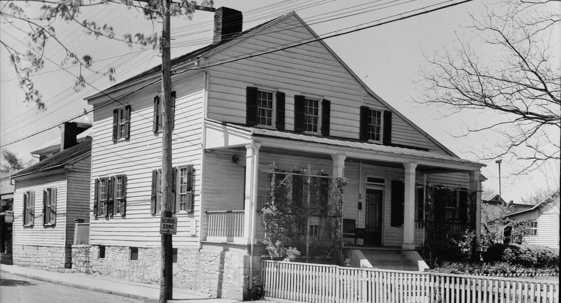 Lewis Linn’s residence on Merchant Street in Ste. Genevieve. [Library of Congress, Historic American Buildings Survey, HABS MO-1117]