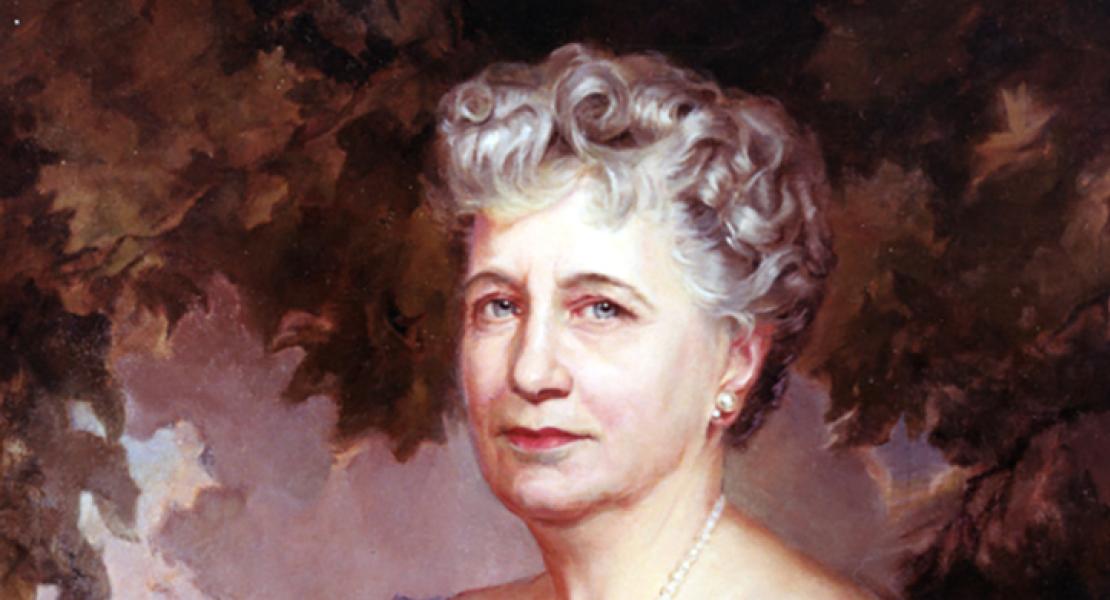 Bess Truman’s official White House portrait by Greta Kempton. [Harry S. Truman Library and Museum, 2008-149]