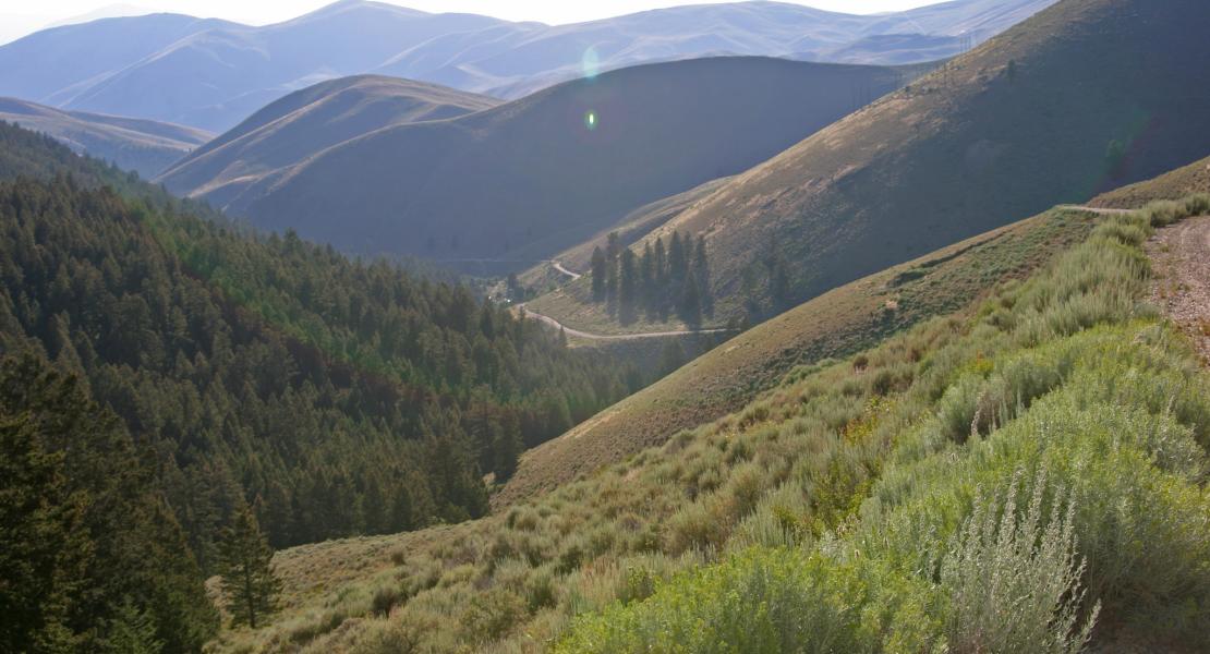 Lemhi Pass in what is now Idaho. The expedition crossed the Continental Divide here. [US Bureau of Land Management, photo by Antonia Hedrick]