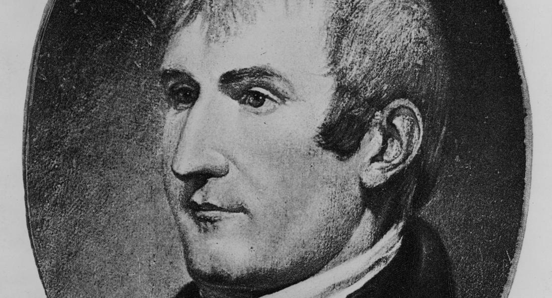 Meriwether Lewis, reproduction of painting by C. W. Peale, c. 1807. [Library of Congress, Prints and Photographs Division, LC-USZ62-20214]