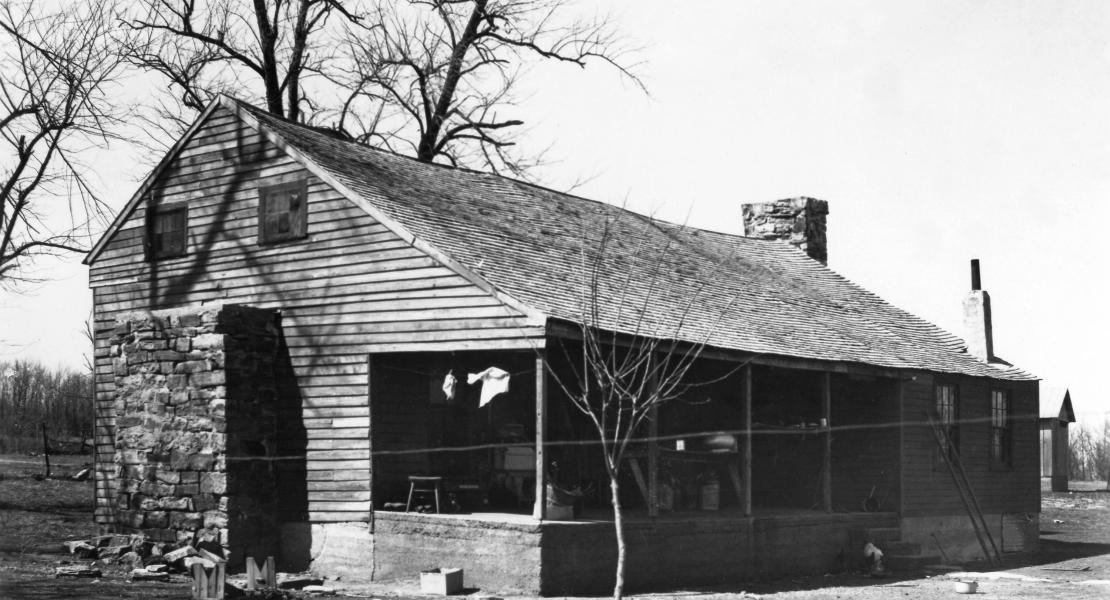 Nathan Boone’s home near Ash Grove in Greene County. [State Historical Society of Missouri, Missouri Department of Transportation Photographs Collection, P0453-020911-2]