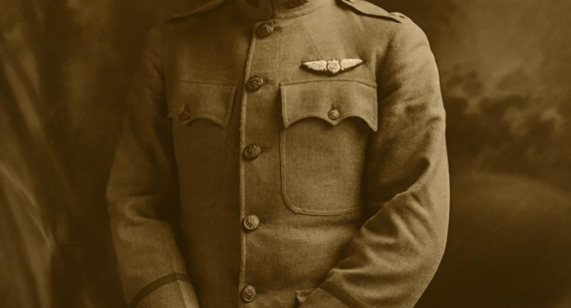 Major Albert Bond Lambert during World War I. [Missouri Historical Society, St. Louis, Photographs and Prints Collection, P0004-02981]