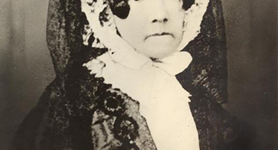 Gamble’s wife, Caroline Coalter Gamble. [State Historical Society of Missouri, Women of the Mansion Photograph Collection, P0536-009879]