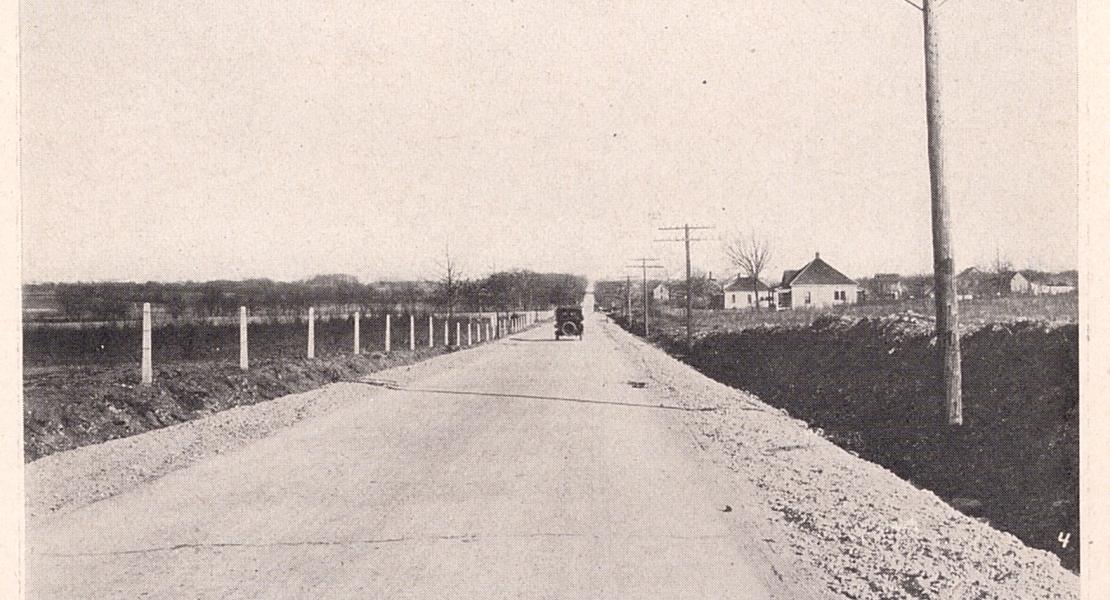 An early concrete road in Jasper County, Missouri, one of many projects that Malang oversaw during his tenure on the Joplin Special Road District Commission. [Third Biennial Report of the State Highway Commission, 1922]