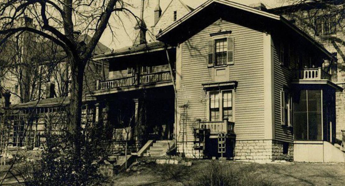The Owen family home at Ninth and Jules Street, St. Joseph, as it appeared in 1941. Photo by L. C. Shady, St. Joseph News-Press. [Courtesy of the St. Joseph Museums, Inc., object no. P2013.003.035AB]