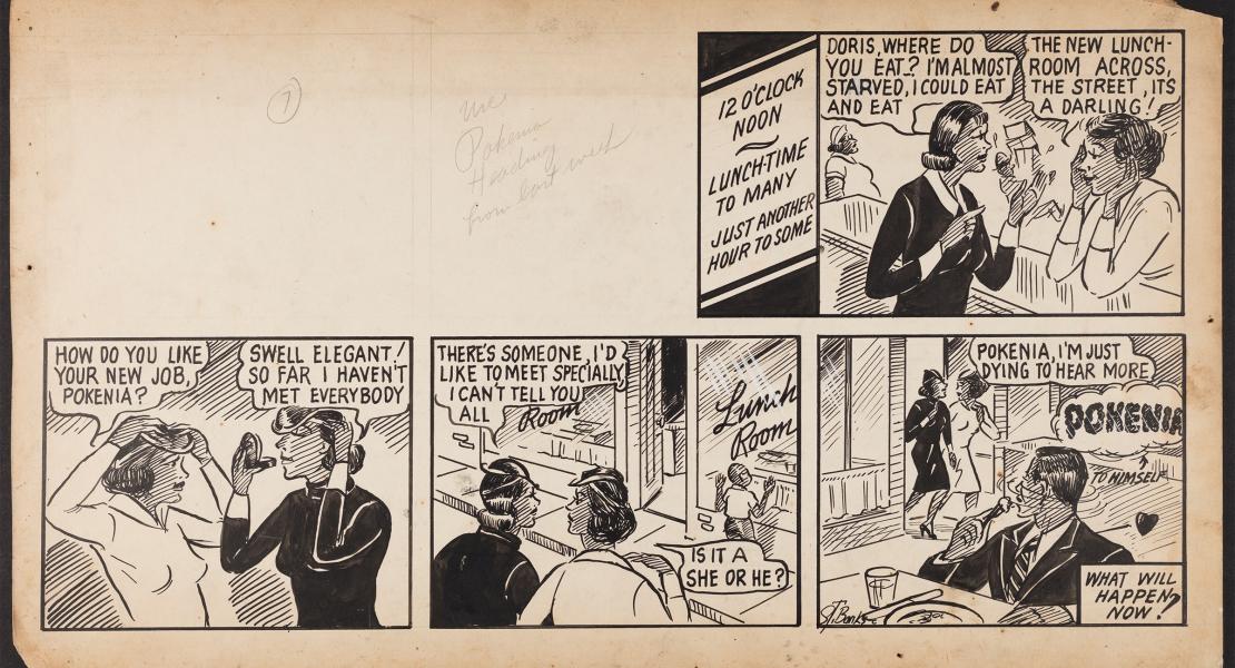 Pokenia. [Courtesy of Pokenia Comic Strip Collection, Dowd Illustration Research Archive, Julian Edison Department of Special Collections, Washington University Libraries]