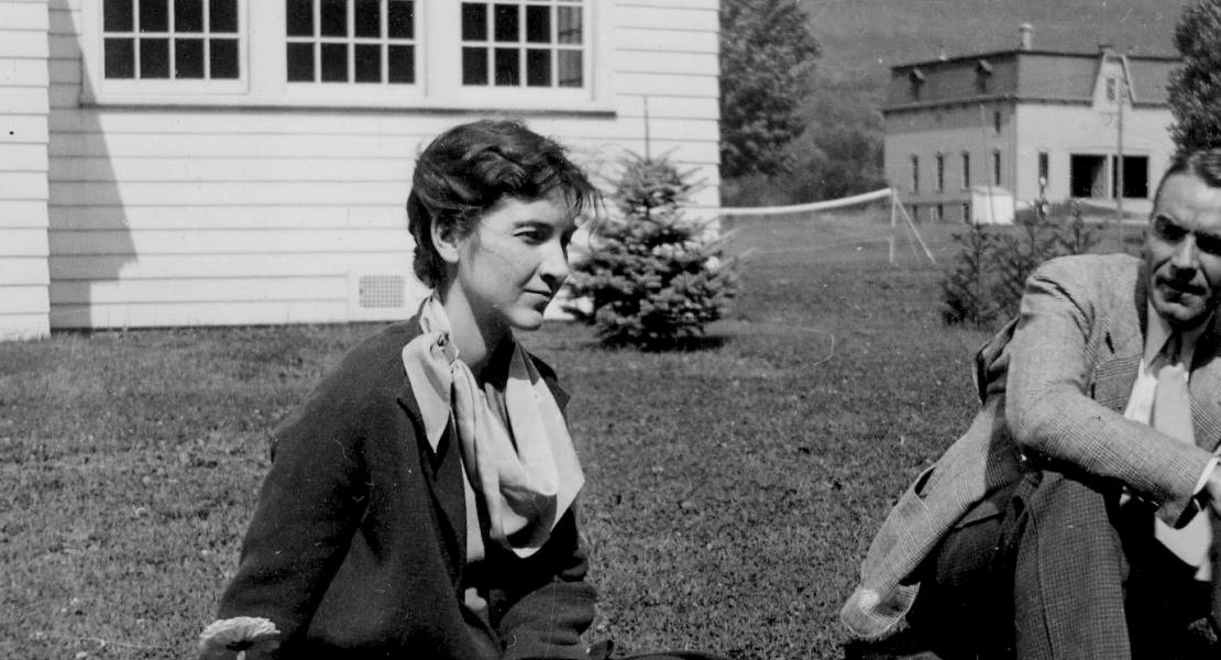 Josephine Johnson at the Bread Loaf Writers’ Conference, 1934. [Middlebury College, Special Collections, mnb_07-1934-01p]