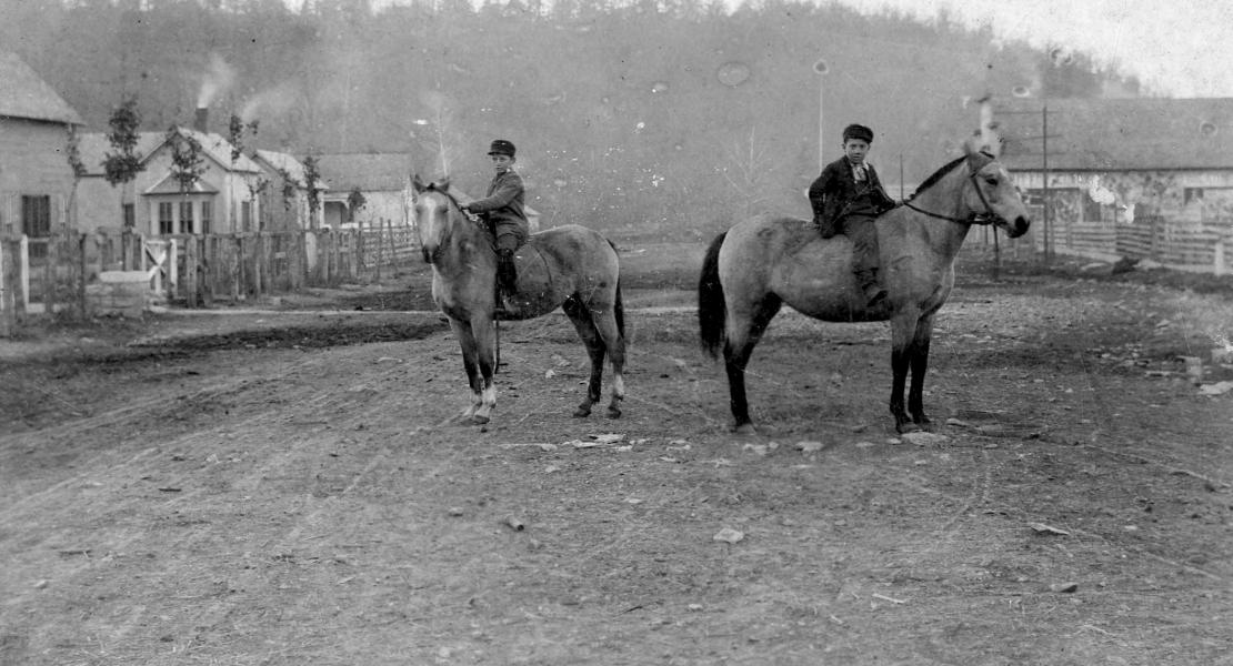 Main Street in Noel at the turn of the twentieth century. [Courtesy of Missouri State Archives, Vanishing Missouri Collection]