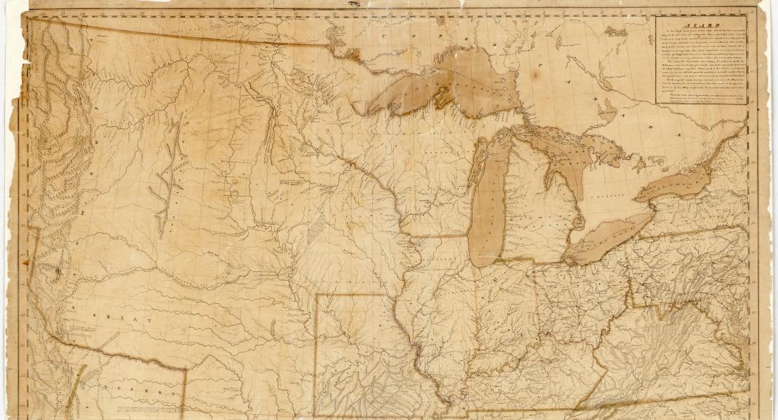 The map of the Long Expedition. [National Archives and Records Administration, Record Group 77, Records of the Office of the Chief of Engineers]