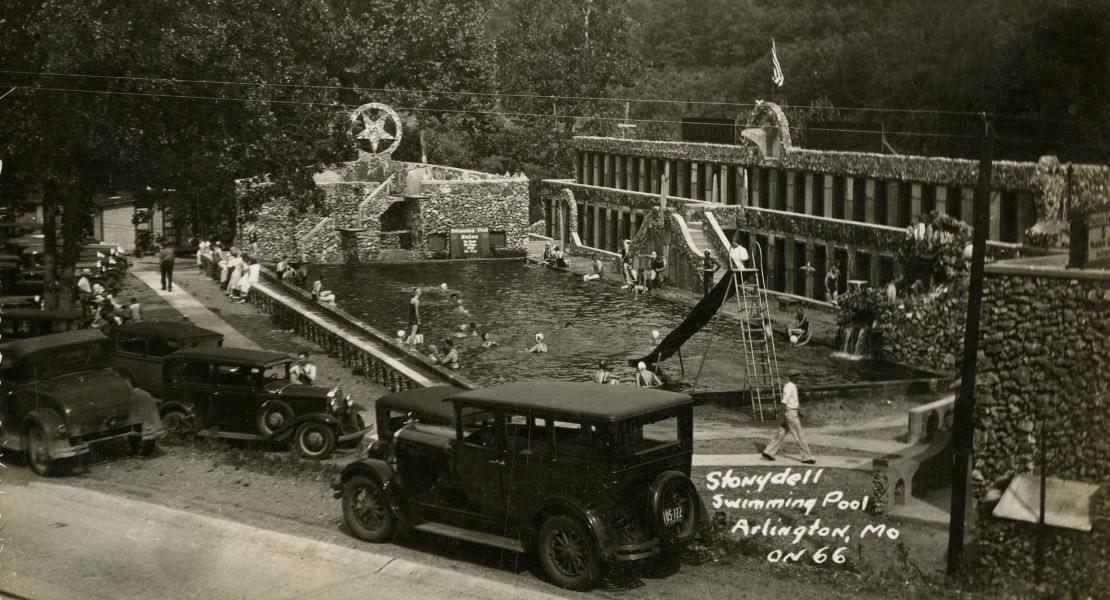 Stony Dell. [State Historical Society of Missouri, John F. Bradbury Postcard Collection, R1551]