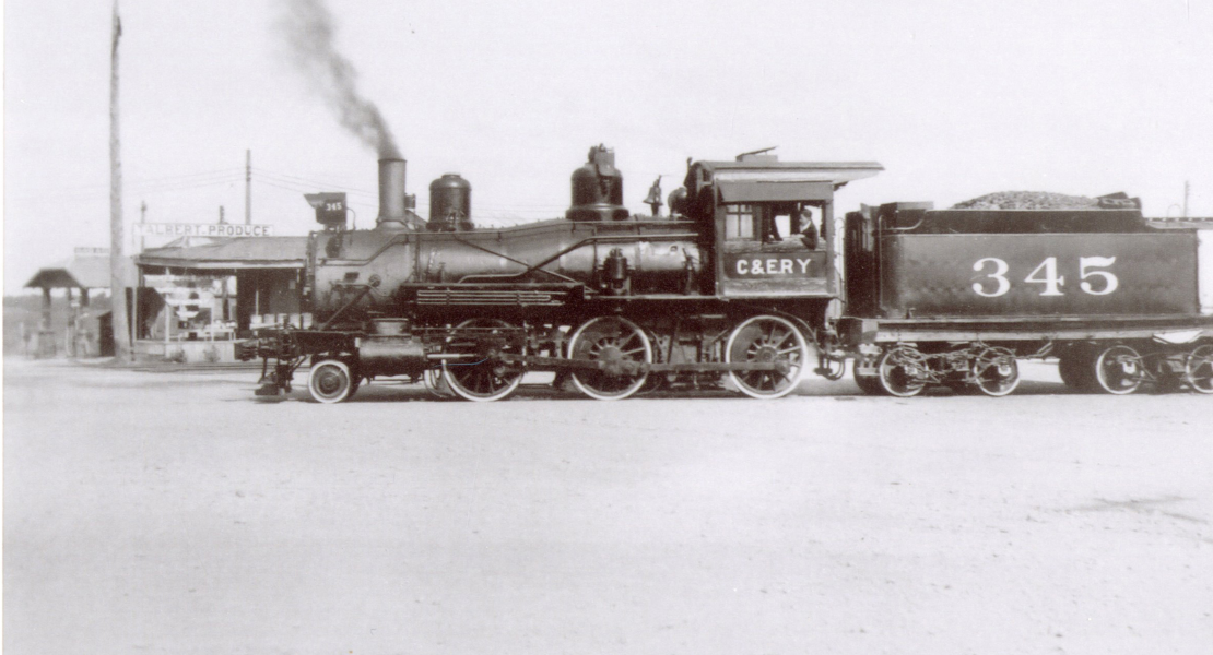 The Cassville and Exeter’s Railway engine number 345 was purchased in 1935. [State Historical Society of Missouri Rolla Research Center, Cassville & Exeter Railway Company Records, R0421]