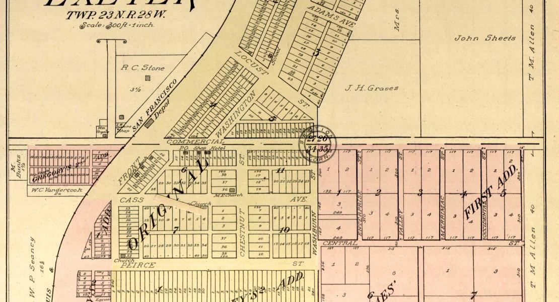 Exeter, Missouri. [Standard Atlas of Barry County, Missouri, 1909]