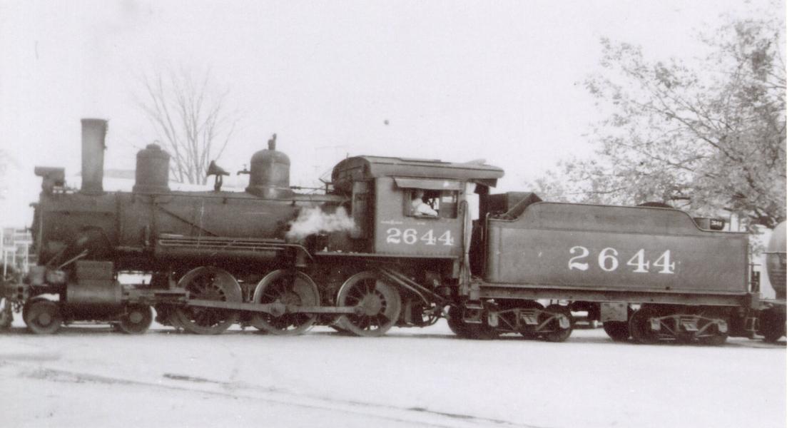 The 2644, a fifty-ton gas/electric locomotive, was the last rolling stock owned by C&E when it closed in 1956. [State Historical Society of Missouri Rolla Research Center, Cassville & Exeter Railway Company Records, R0421]