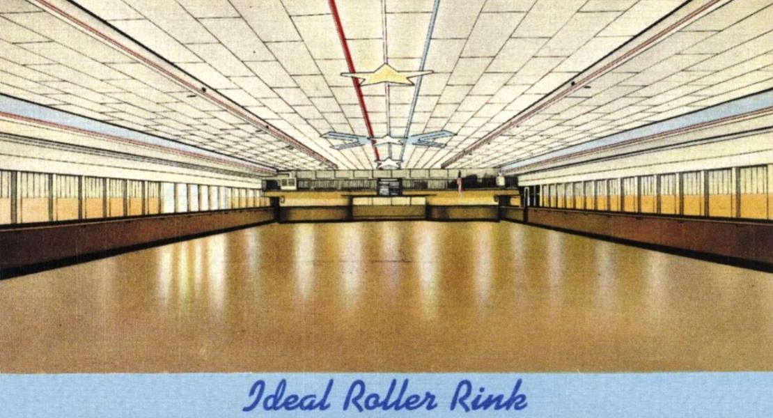 Ideal Roller Rink at Fun Fair. It was one of three locations in St. Louis operated by park owner Carl Trippe. [Courtesy of Joe Sonderman]