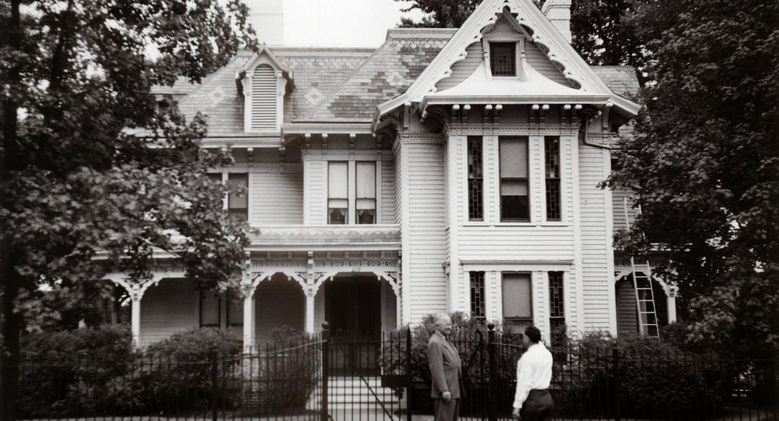After leaving the White House, Truman returned to his home in Independence, Missouri, and lived there until his death in 1972. [State Historical Society of Missouri, Gerald R. Massie Photographs, P0016]