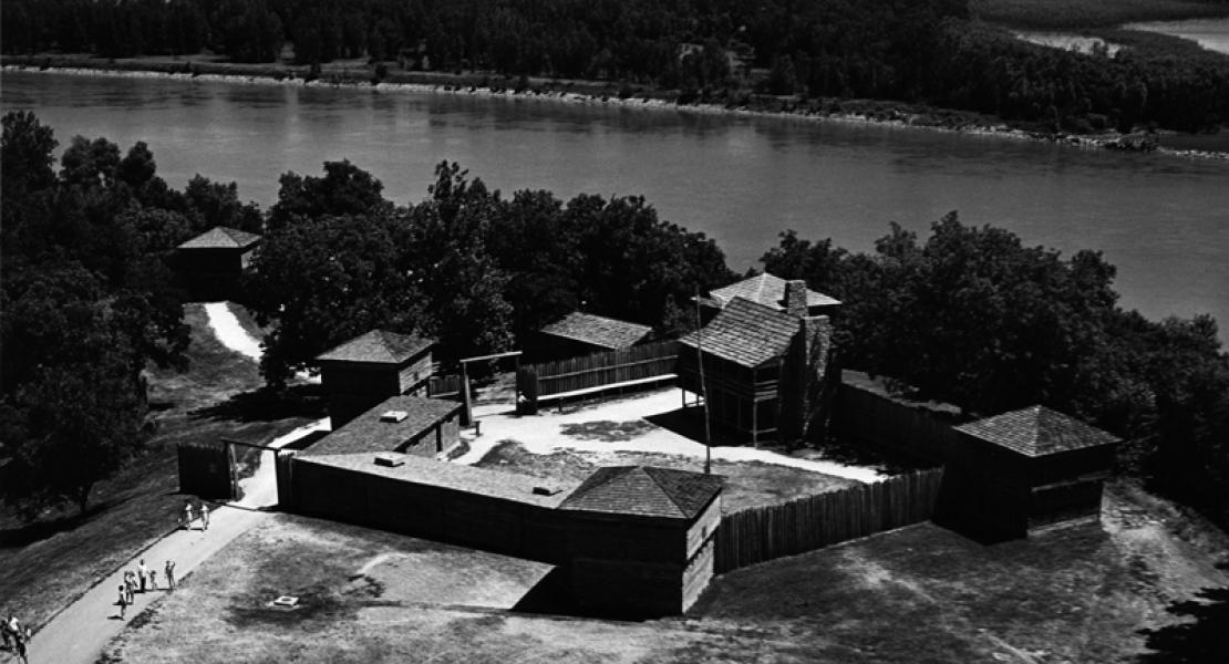 Aerial of Fort Osage