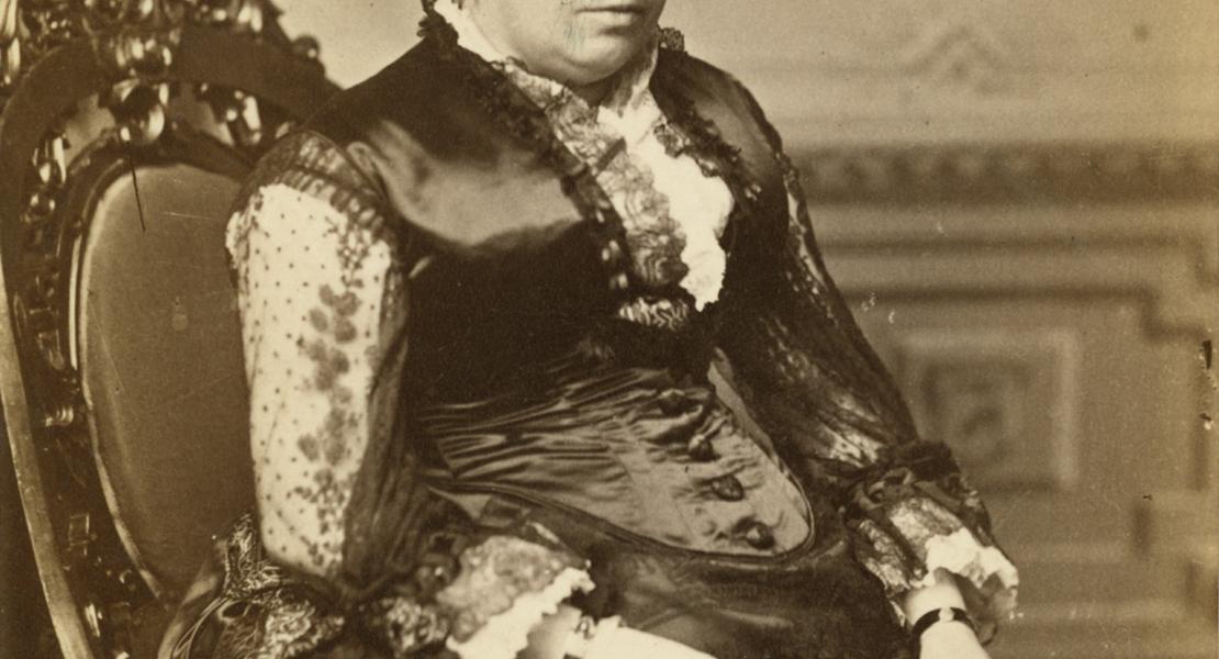 Julia Dent Grant, circa 1875. [Missouri Historical Society, St. Louis, Prints and Photographs Collection, N29746]