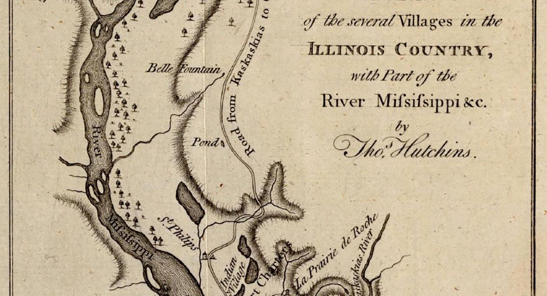 This 1778 map of the Illinois Country by Thomas Hutchins depicts the region as it appeared during Israel Dodge’s lifetime. [Courtesy of the David Rumsey Historical Map Collection, Image 5045002]