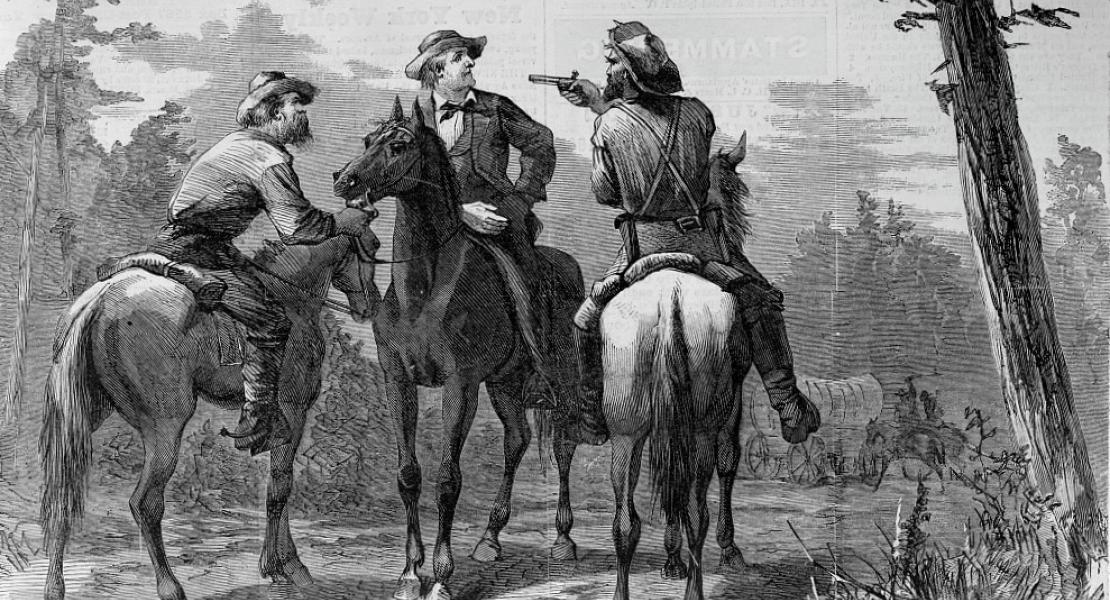 Guerrillas in 1864. [Library of Congress, LC-USZ62-138113]